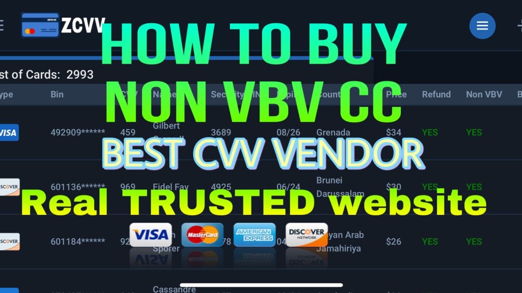 BEST CVV VENDOR I EVER SEEN | BEST NON VBV CC BUY WEBSITE 💳💰