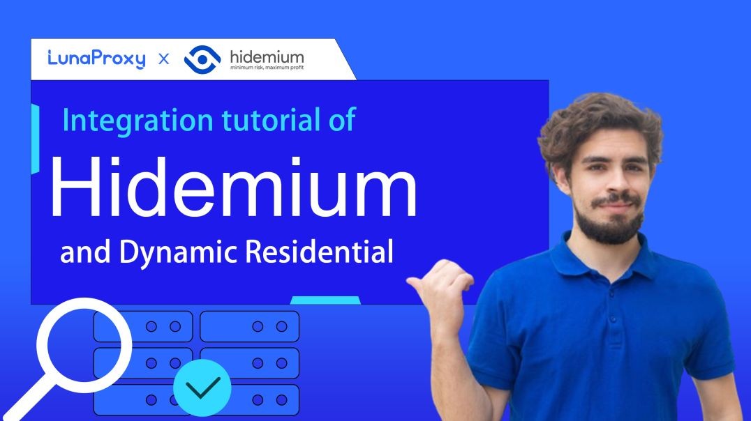 ⁣Lunaproxy and Hidemium fingerprint browser latest integration tutorial! Dynamic residential proxy