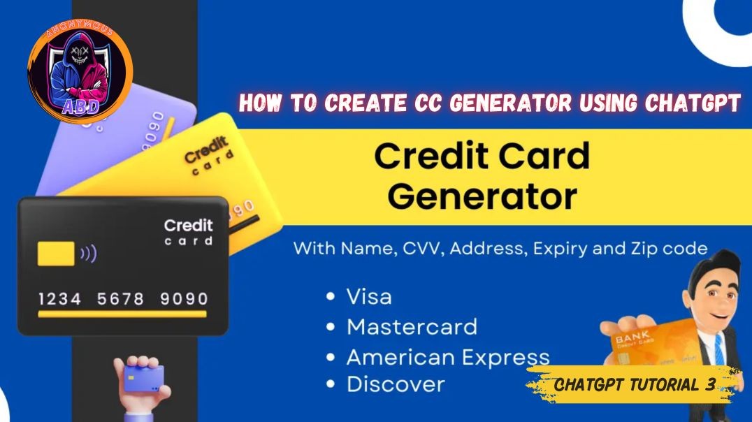 ⁣How to Create CC Generator Using ChatGPT  | @hackbyabd_official