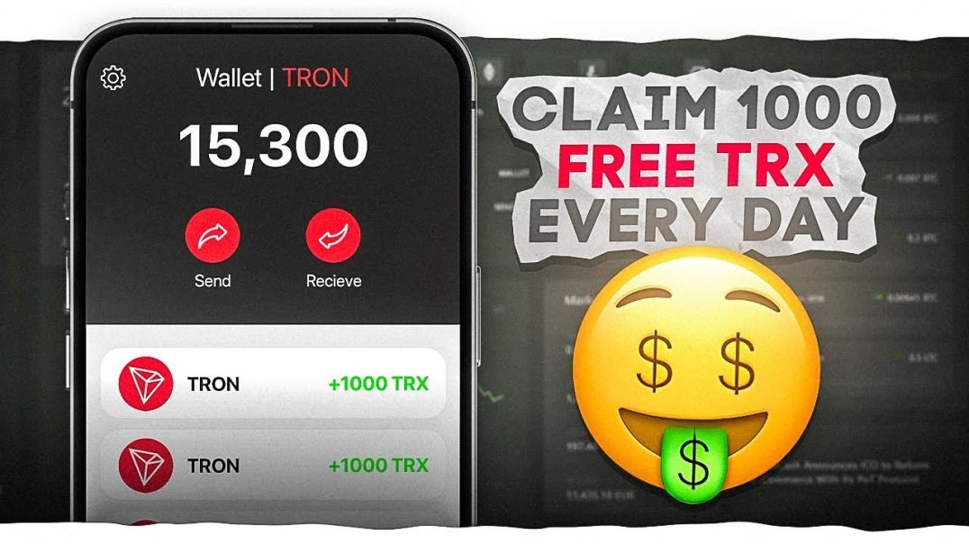 ⁣How To Get Free 1000 TRX Daily with Instant Withdrawal