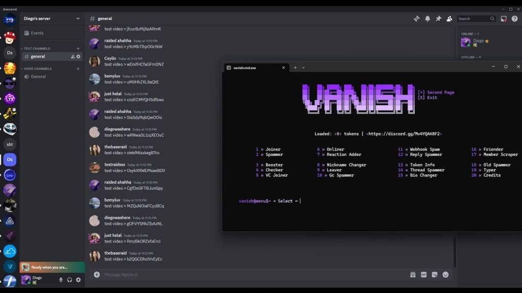 ⁣Fastest Free Discord Raider VANISH