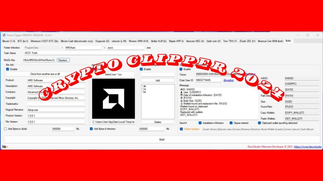 ⁣Crypto Hacking Clipper Botnet