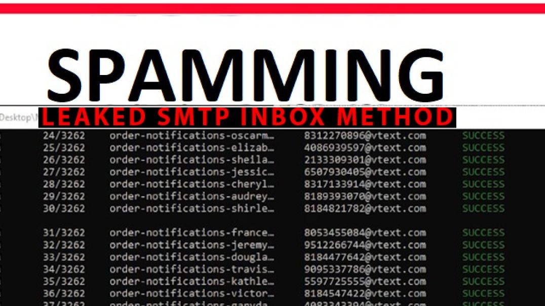 Email And Sms Spamming 2024 | Smtp Method 2024 [leaked]