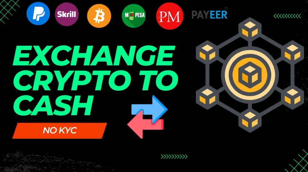 ⁣Convert Crypto to fiat PayPal Skrill Perfect money | NO KYC