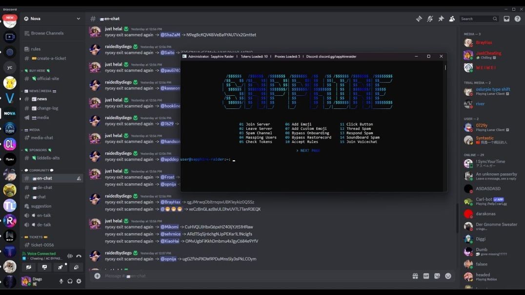 ⁣Sapphire Raider Cracked Discord Tool