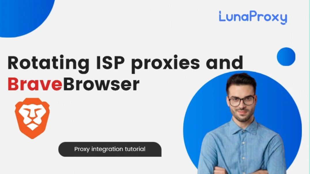 ⁣How to configure lunaproxy's rotating ISP proxy in brave browser