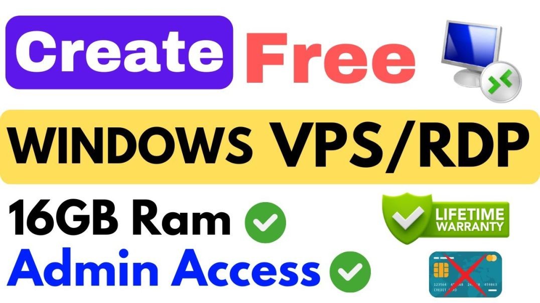 ⁣How To Get FREE Windows RDP In 2024 for lifetime