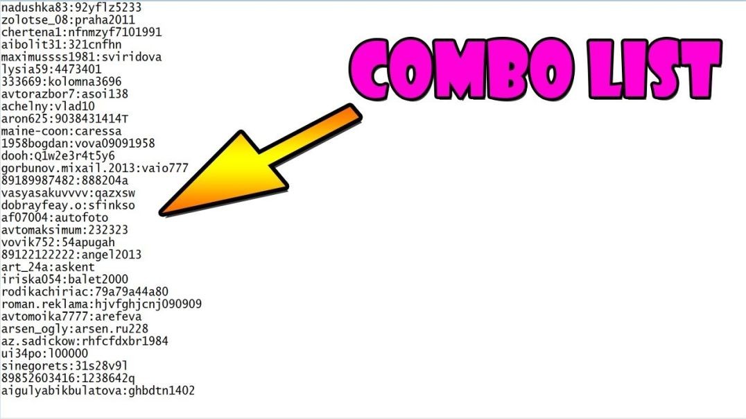 ⁣combo list _ 354k combo (user-pass)