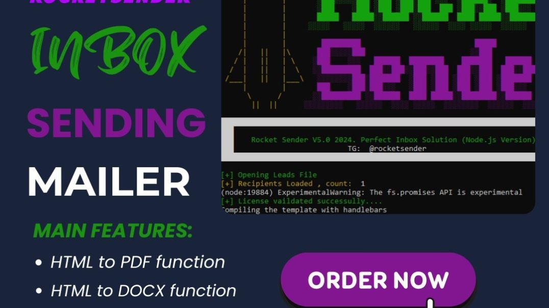 ⁣⁣🚀🧛 ROCKETSENDER v5 - HTML to PDF Function🧛🚀