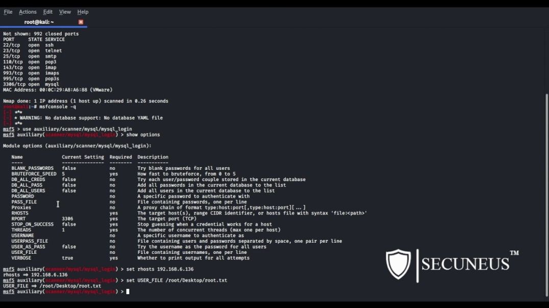 ⁣Brute Force MySQL Database _ Penetration Testing using Metasploit Framework in Kali Linux