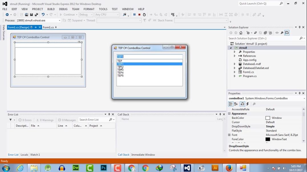 ⁣050 - F - How to Change C# ComboBox DropDownStyle (1)