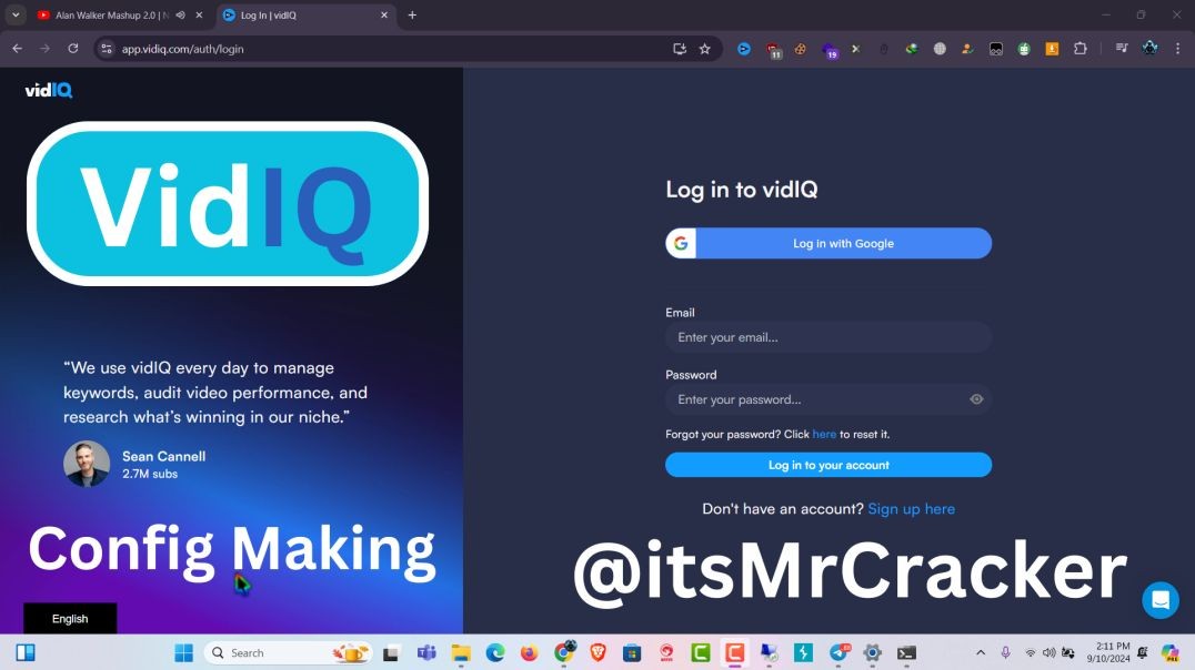 ⁣VidIQ Config Making 2024 By @ItsMrCracker...