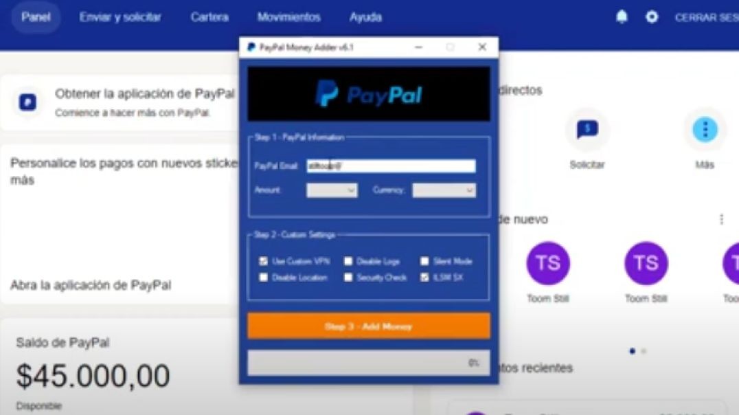 ⁣PayPal money adder new