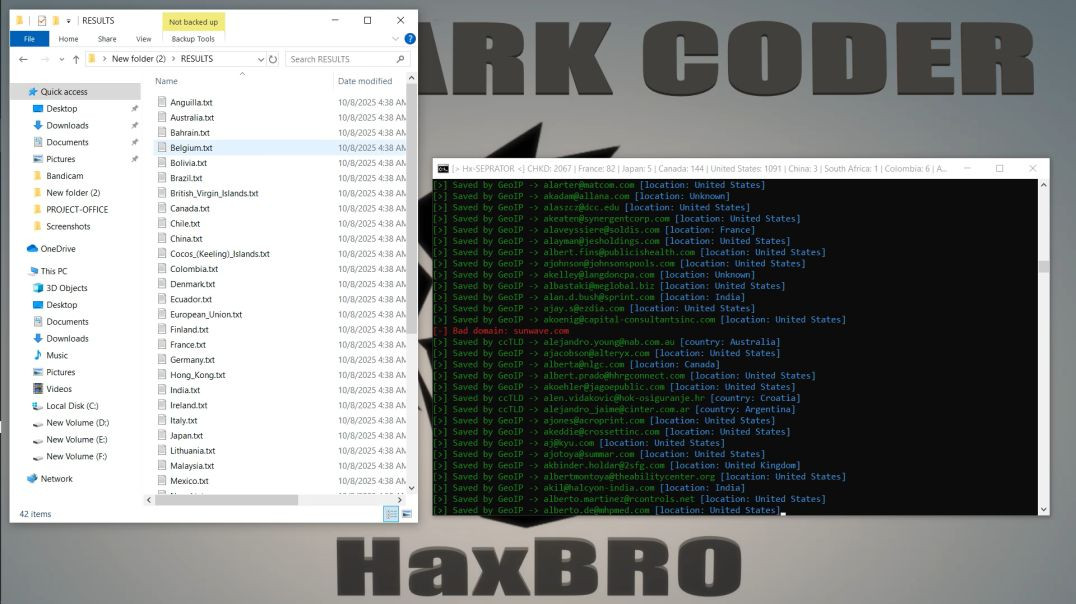 🌎COUNTRY-WISE 📧 LEADS🎯 SHORTER (SEPERATOR) 🚀|| FOR REFINING EMAIL LEADS 🔄🛠️