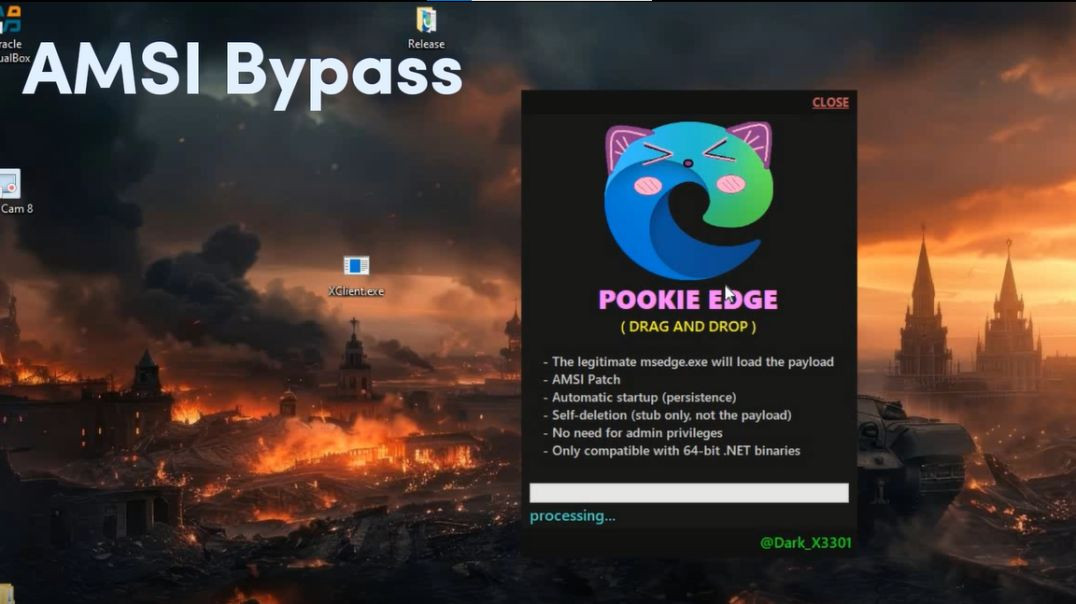 FUD Dll Loader Bypass Windows Defender | MsEdge vulnerability