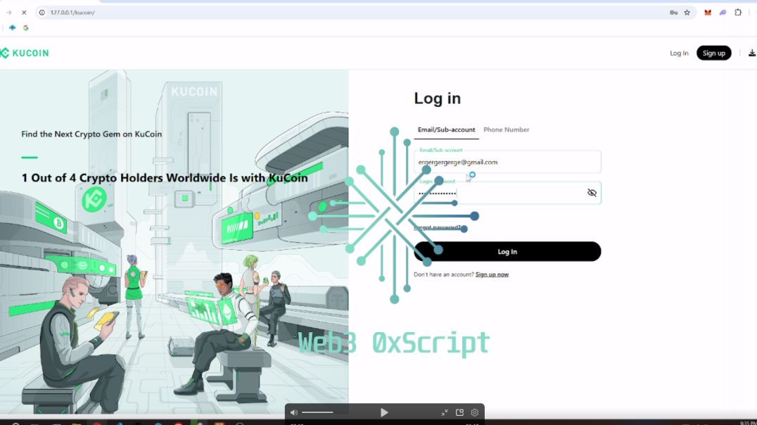 Kucoin Live Panel Phishing