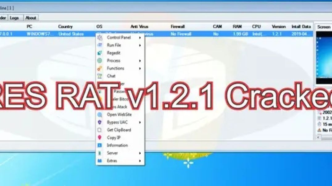 ARES RAT v1.2.1 Cracked Explained | Remote Administration & Cybersecurity Awareness