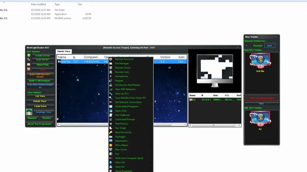 Blue Eagle Shades | Educational Remote Administration Tool
