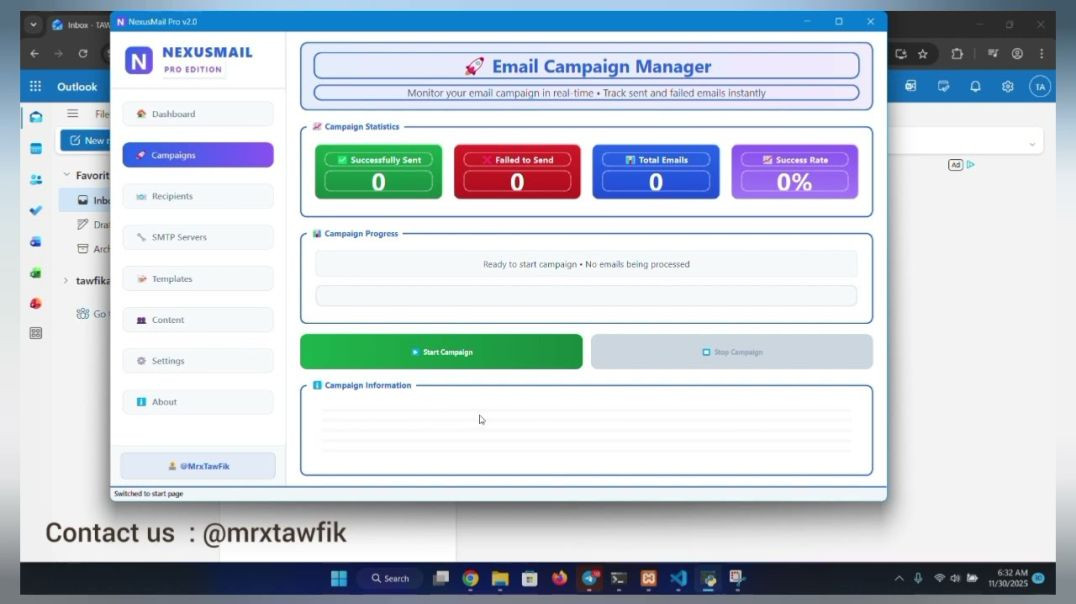 🚀 NexusMail Pro - Professional Email Marketing System