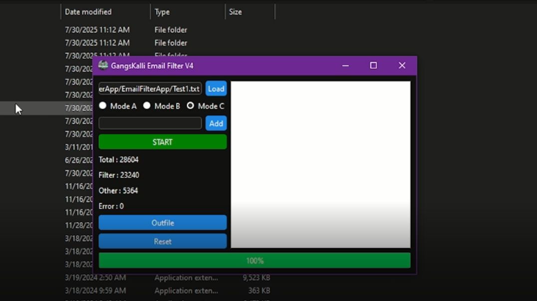 Email Filter Domain (3 Modes, Domain Split, High Speed, Large File Support, Email Combo Cleaner)