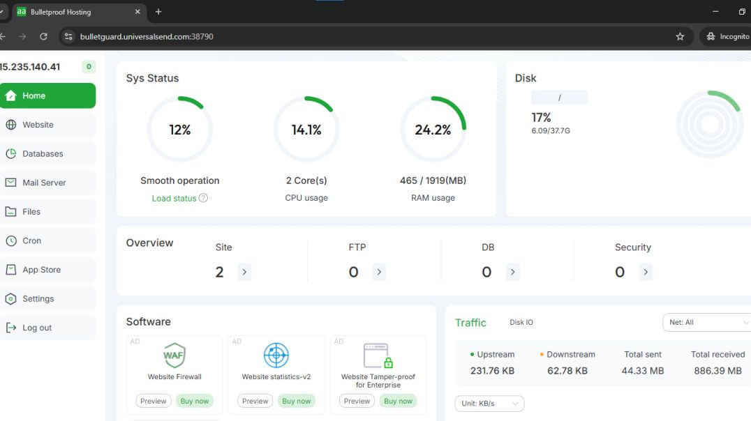 Bulletproof Hosting for Spamming | No Red Page | Built to Stay Online. No Matter What.