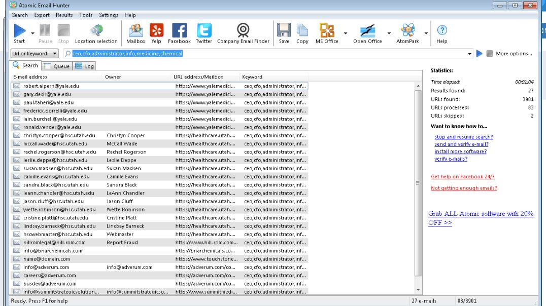Atomic Email Hunter 14.4.0.371