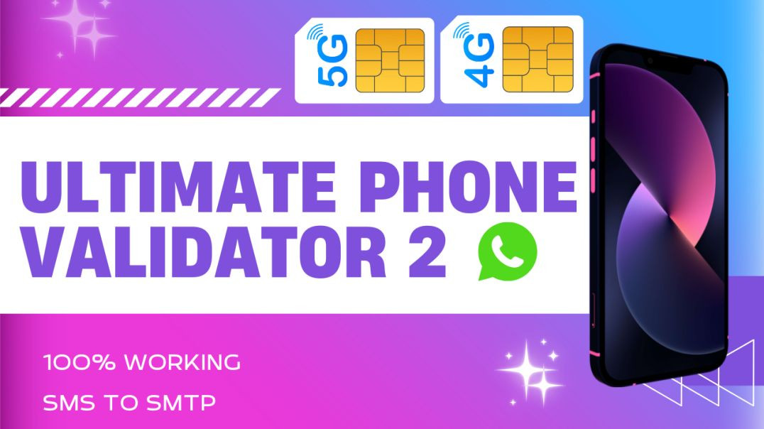 Ultimate Phone Number Validator V10 | SMTP to SMS | Check Number Carrier and Number Filter