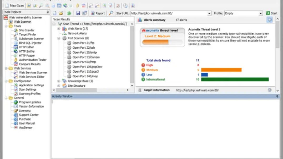 Acunetix Web Vulnerability Scanner