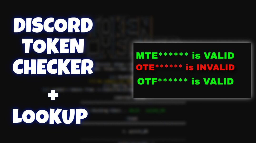 Dsicord Token Checker full capture Automatic HTML gen