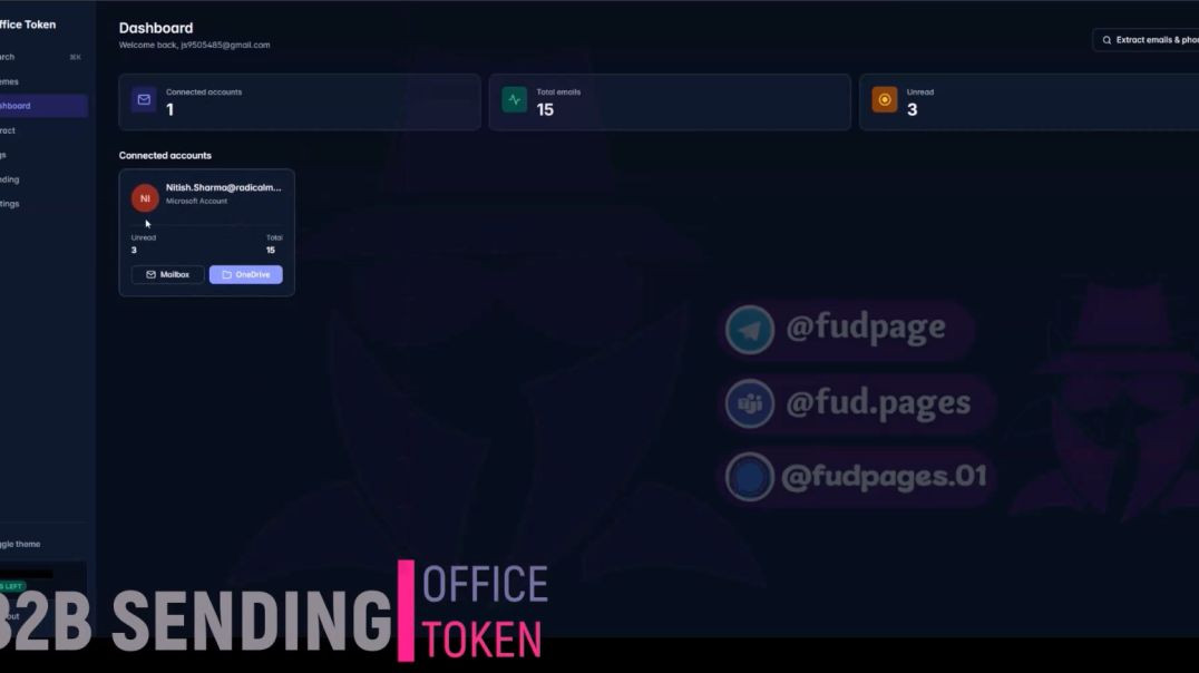 Office token link b2b Sender